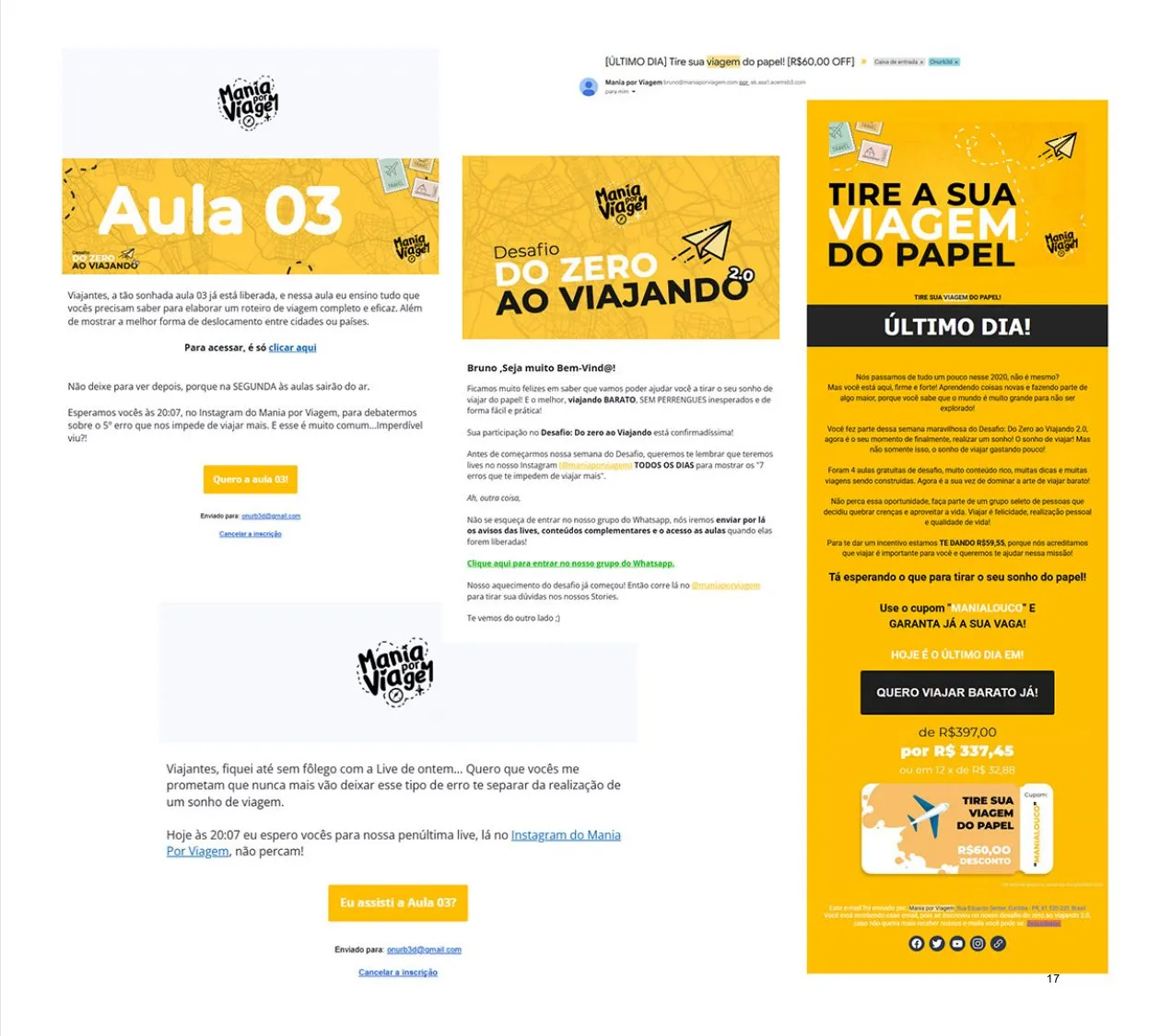 Launch email sequence
