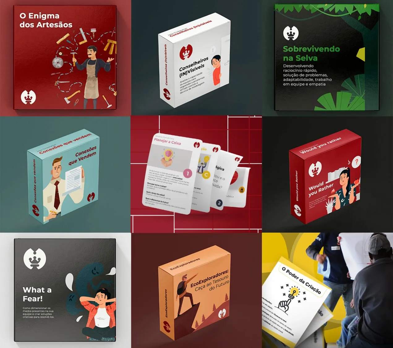 Printable corporate training games