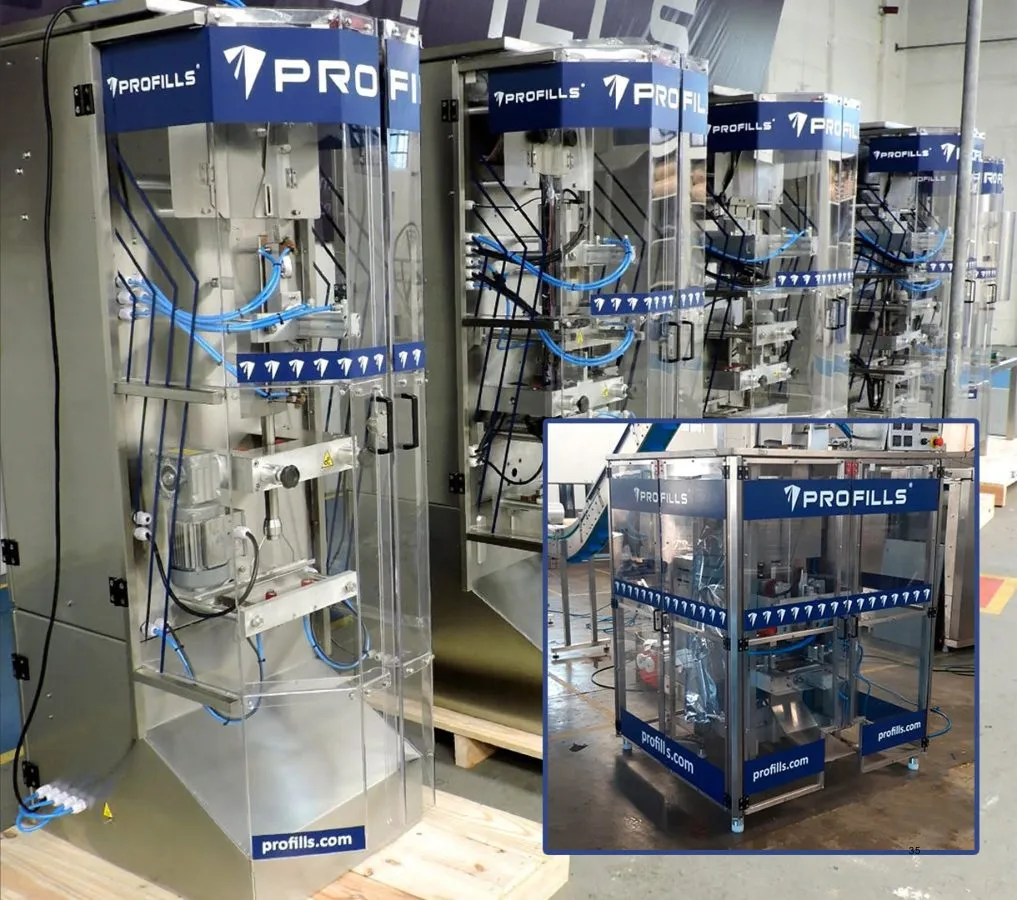 Industrial machines wrapped with Profills branding