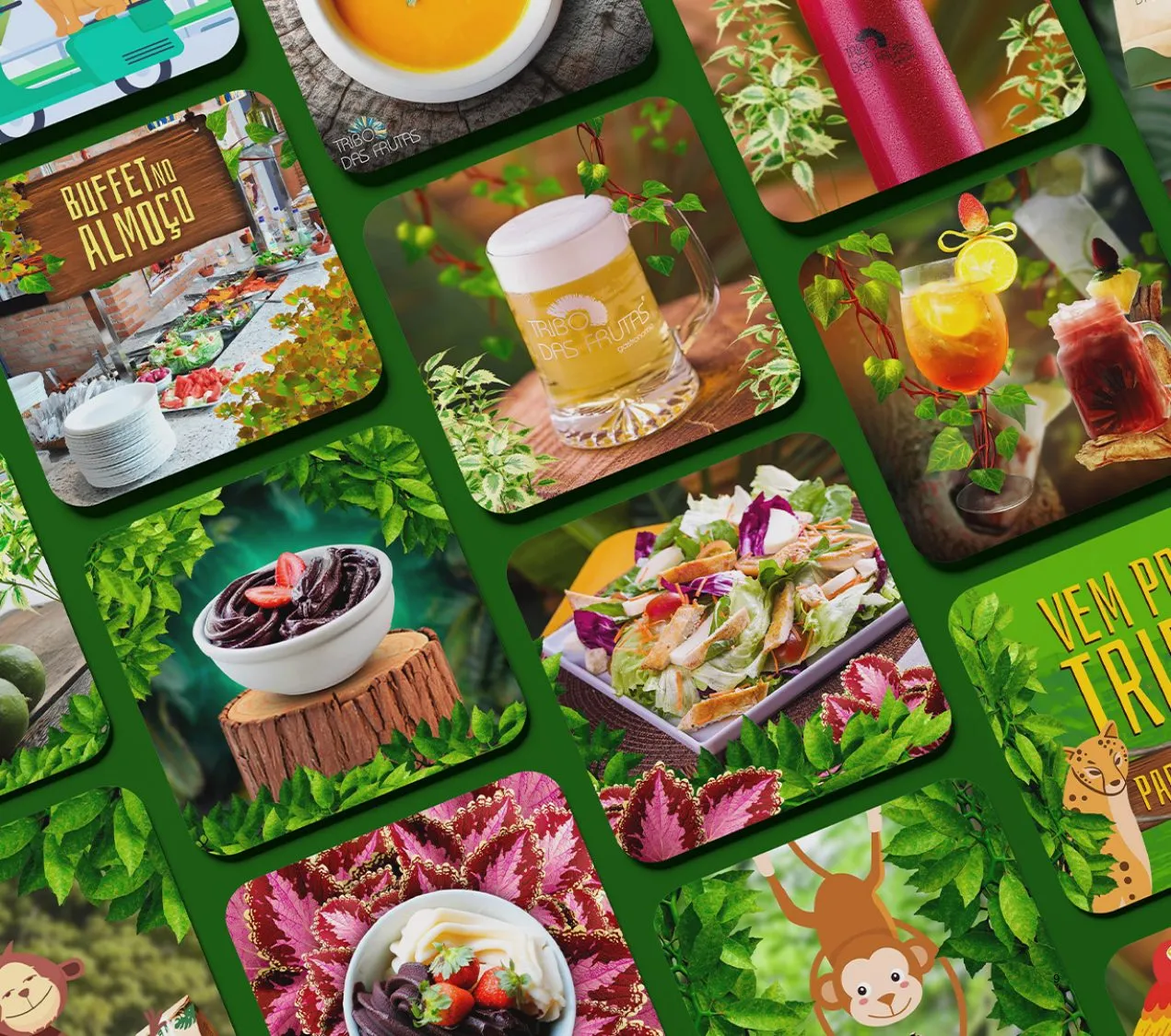 Tribo das Frutas social media redesign